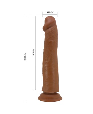 PRETTY LOVE - SHARIFE 25cm - Realistyczne Dildo - Ciemne Cieliste