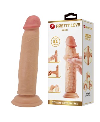 PRETTY LOVE - KEON 8.4"(214mm) Sliding Skin Series TPR, Suction base Bendable