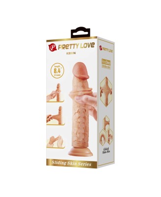 PRETTY LOVE - KEON 8.4"(214mm) Sliding Skin Series TPR, Suction base Bendable