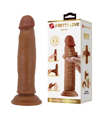 PRETTY LOVE - KEON 8.4"(214mm) Sliding Skin Series TPR, Suction base Bendable