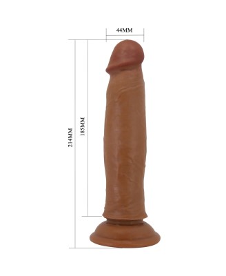 PRETTY LOVE - KEON 21,4cm - Realistyczne Dildo - Ciemno Cieliste