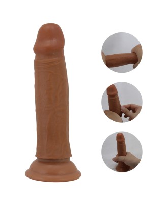 PRETTY LOVE - QUENTIN 7.2"(184mm)  Sliding Skin Series TPR, Suction base Bendable