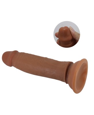 PRETTY LOVE - QUENTIN 7.2"(184mm)  Sliding Skin Series TPR, Suction base Bendable