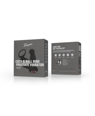 Teazers Cock & Ball Ring Prostate Vibrator with Remote Control