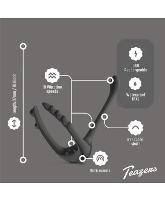 Teazers Triple Prostate Vibrator with Remote