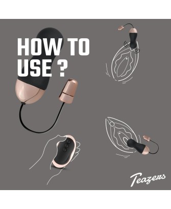 Teazers Vibrating Egg With Remote Control