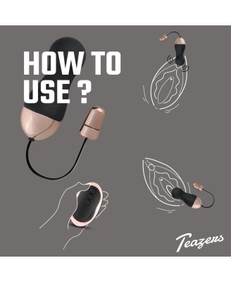 Teazers Vibrating Egg With Remote Control