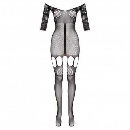 Stunning Suspender-bodystocking Rosa - black