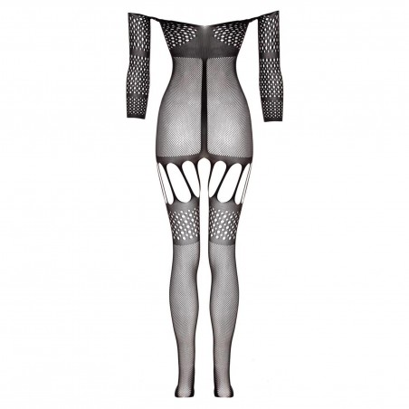 Stunning Suspender-bodystocking Rosa - black