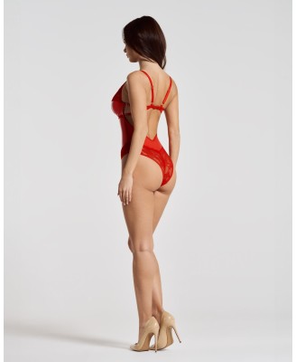 Obsessive Aliosa body - Czerwone - 2XL/3XL