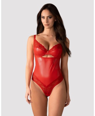 Obsessive Aliosa body - Czerwone - 2XL/3XL