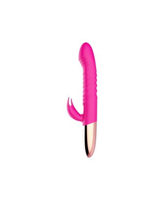 Wibrator - Rechargeable Thrusting Vibrator USB 10 Functions - Heating