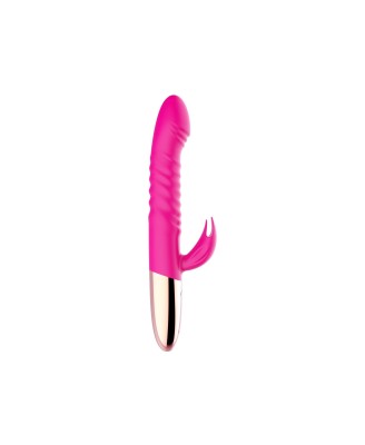 Wibrator - Rechargeable Thrusting Vibrator USB 10 Functions - Heating