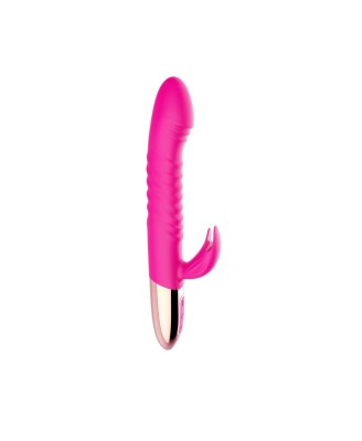 Wibrator - Rechargeable Thrusting Vibrator USB 10 Functions - Heating