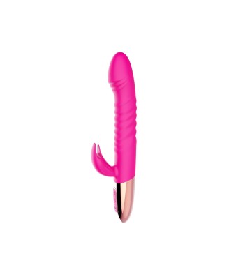 Wibrator - Rechargeable Thrusting Vibrator USB 10 Functions - Heating