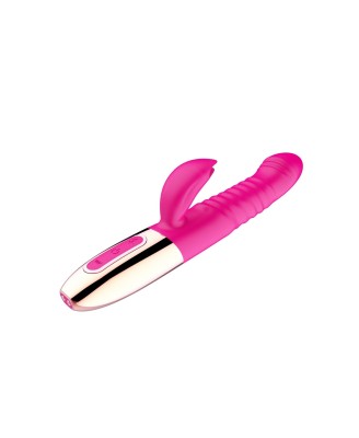 Wibrator - Rechargeable Thrusting Vibrator USB 10 Functions - Heating
