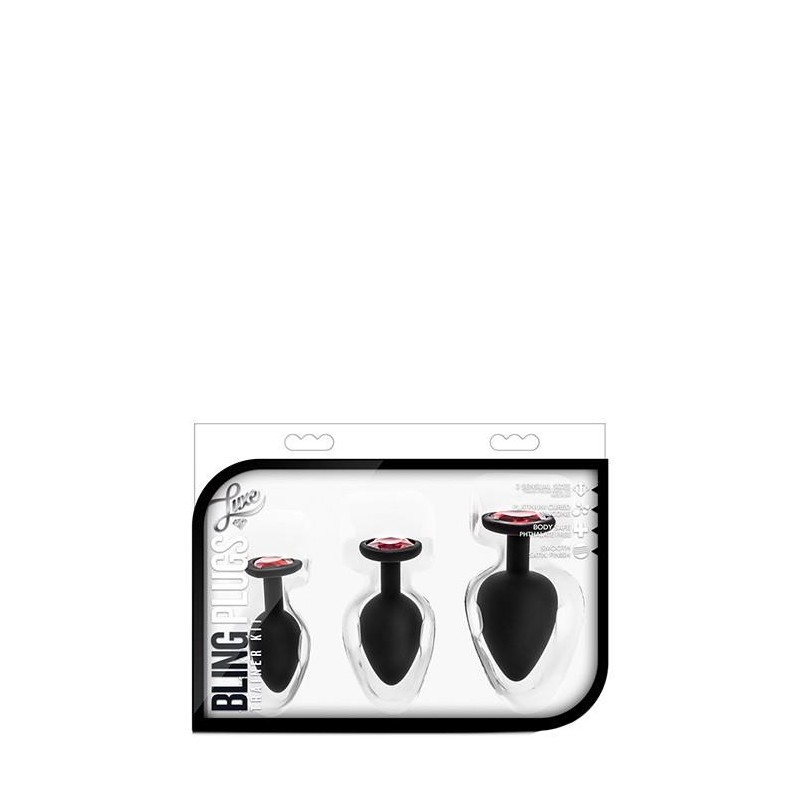 LUXE BLING PLUGS TRAINING KIT RED GEMS
