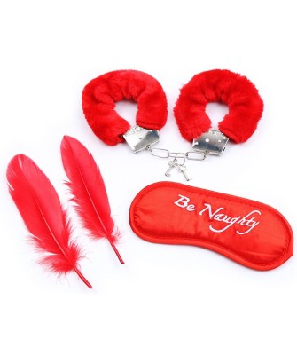 Fetish Fever - Bondage Set - 4 pieces - Red