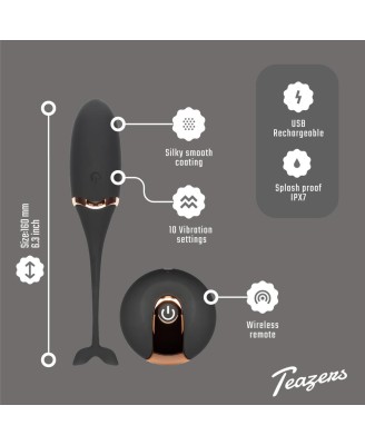 Teazers Luxurious - Wibrujące Jajeczko na Pilota - Czarne