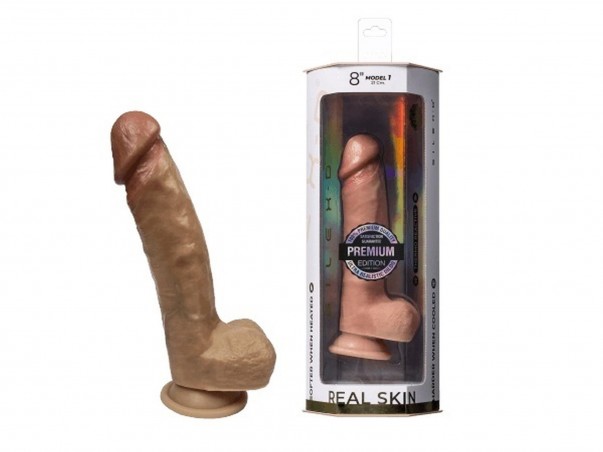 SD. Premium Real Skin Model 1 (20 cm) - Cieliste Dildo
