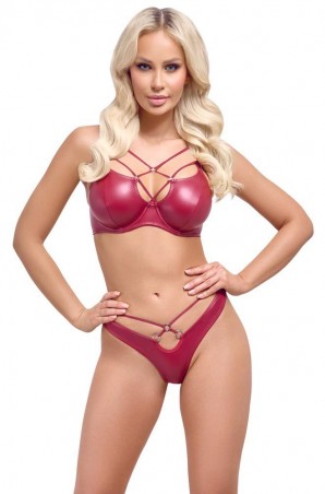 Bra Set Komplet Czerwony - 85B/L