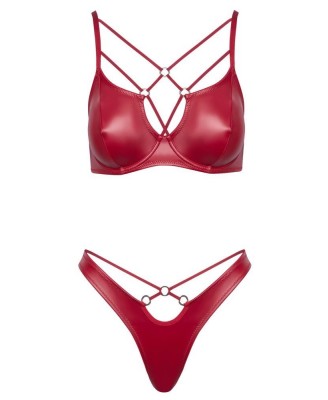 Bra Set Komplet Czerwony - 75B/S