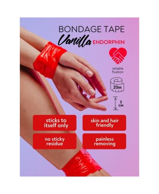 Bondage Tape Vanilla Endorphin Red