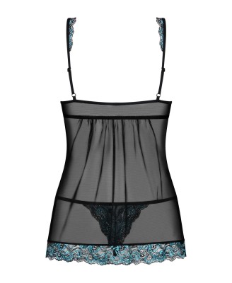 Obsessive - Amanta babydoll i stringi Czarna S/M