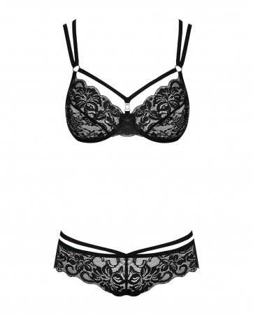 Obsessive - 860-SET-1 komplet 2-częściowy czarny L/XL