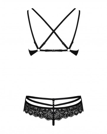 Obsessive - 860-SET-1 komplet 2-częściowy czarny L/XL