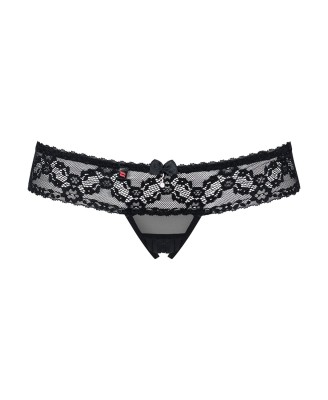 837-THC-1 stringi otwarte L/XL - Czarne - Obsessive