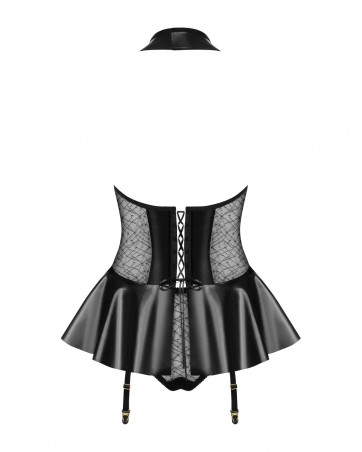 859-COR-1 gorset i figi - Obsessive - Czarny - L/XL