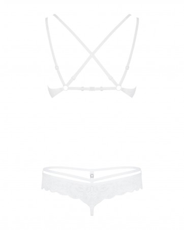 Obsessive - 860-SET-2 komplet 2-częściowy biały L/XL