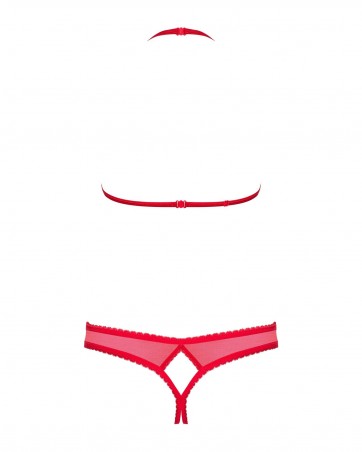 Obsessive - 870-SEC-3 komplet 2-częściowy - Czerwony - L/XL