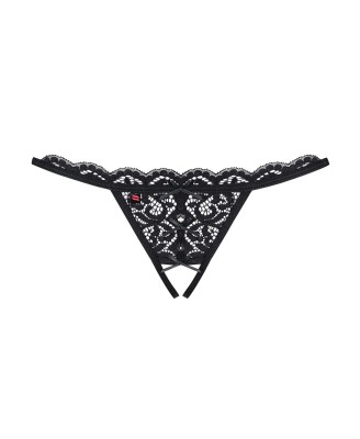 831-THC-1 stringi otwarte L/XL - Czarne - Obsessive