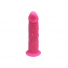 Model 2 6"" - Różowe Dildo Świecące w Nocy 15 cm