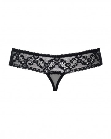 837-THC-1 stringi otwarte  S/M - Czarne - Obsessive