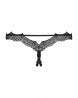 Bravelle stringi otwarte czarne  S/M - Obsessive