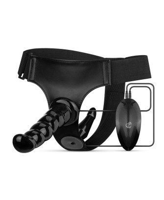 Fetish Collection - Vibrating Strap-On Set - Black