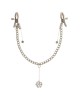 FETISH FANTASY SERIES CRYSTAL NIPPLE CLAMPS SILVER