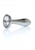 Jewellery Silver PLUG - Clear S - Srebrny Korek Analny z Kryształem