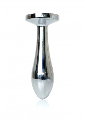 Jewellery Silver PLUG - Clear S - Srebrny Korek Analny z Kryształem