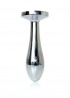 Jewellery Silver PLUG - Clear S - Srebrny Korek Analny z Kryształem