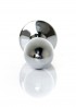 Jewellery Silver PLUG - Clear S - Srebrny Korek Analny z Kryształem