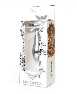 Jewellery Silver PLUG - Clear S - Srebrny Korek Analny z Kryształem