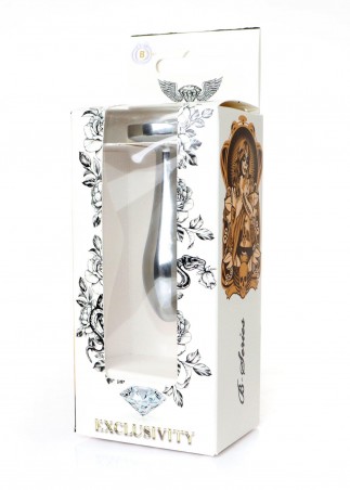 Jewellery Silver PLUG - Clear S - Srebrny Korek Analny z Kryształem