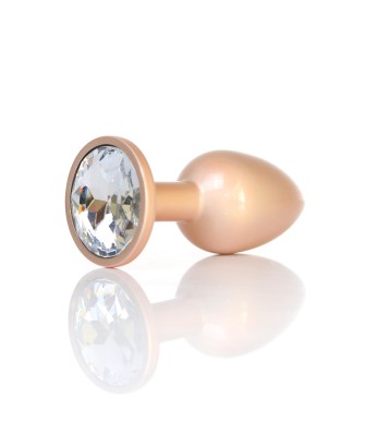 Plug-Jewellery Pearl Gold PLUG- Clear S