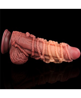 9.5'' Dual layered - Prążkowane Realistyczne Dildo 24 cm