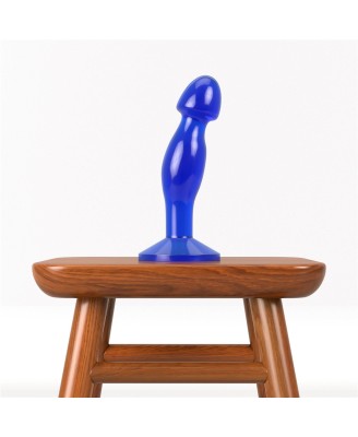 6.5'' Flawless Clear Prostate Plug - Korek Punktu P - Niebieski