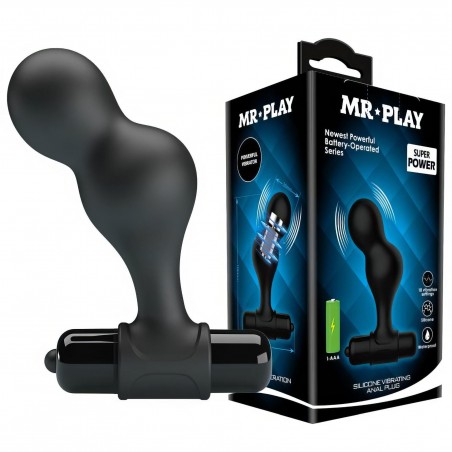 Mr. Play Silicone Anal Plug - Wibrujący Korek Analny